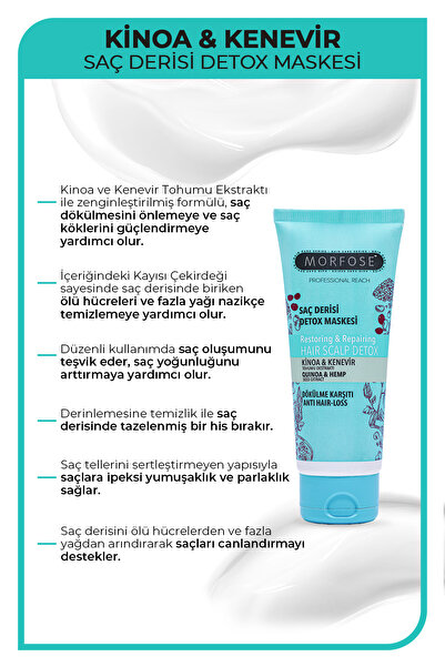 Morfose Kinoa Saç Derisi Detox Maskesi 100 ml