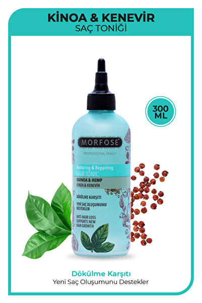 Morfose Kinoa ve Kenevir İçeren Dökülme Karşıtı Saç Toniği 300 ml