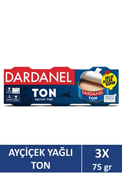 Dardanel Ayçiçek Yağlı Ton Balığı 3x75 gr