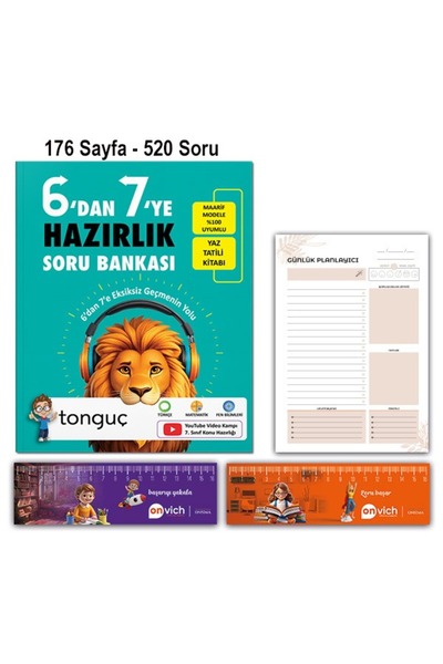Tonguç Yayınları 7. Sınıf 6 dan 7 ye Hazırlık Yaz Tatili Kitabı - Video Anlat...