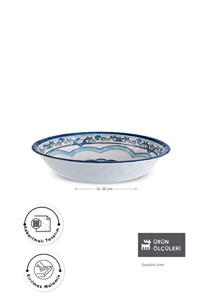 Karaca Blue Harmony Melamin Kasesi 35 cm
