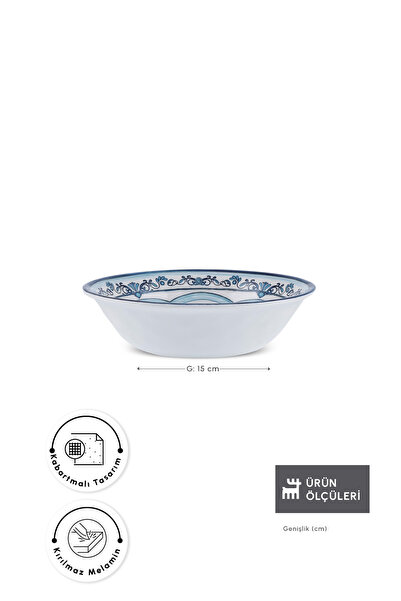 Karaca Blue Harmony Melamin Kase 15 cm