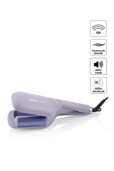 Arzum AR5112 Hypnose Ionmax Profesyonel WAG Maşa, Hızlı Isınan, 32 mm Turmali...