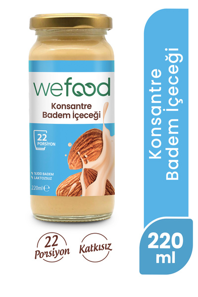 Konsantre Badem İçeceği (%100 Badem) 220 gr