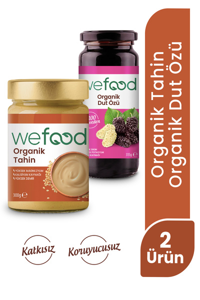 Wefood Organik Tahin 300 gr + Organik Dut Özü 315 gr