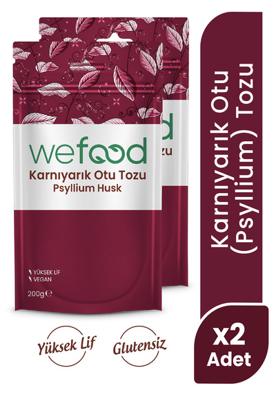 Wefood Karnıyarık Otu (Psyllium) Tozu 200 gr 2'li