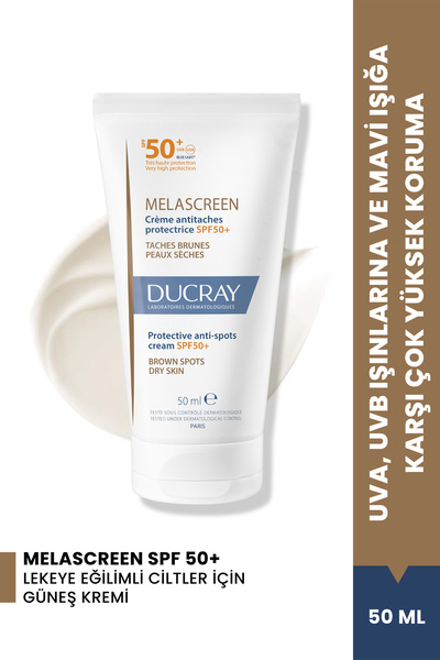 Ducray Melascreen Leke Eğilimli ve Kuru Ciltler İçin Güneş Koruyucu SPF 50+ 5...