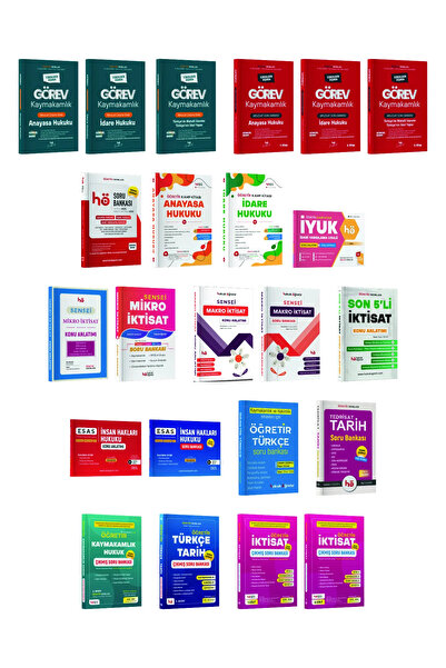 hukuk öğretir 2026 Kaymakamlık Sınavı Kitap Seti - Özgün Çıkmış Full Set - 24...