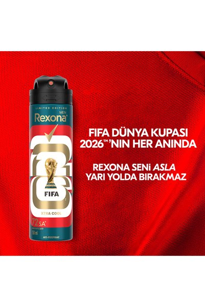 Rexona Men Erkek Sprey Deodorant Xtra Cool 72 Saat Kesintisiz Üstün Koruma 150 ml x3