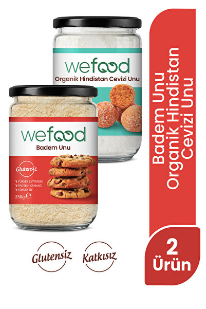 Wefood Glutensiz Badem Unu 250 gr + Organik Hindistan Cevizi Unu 320 gr
