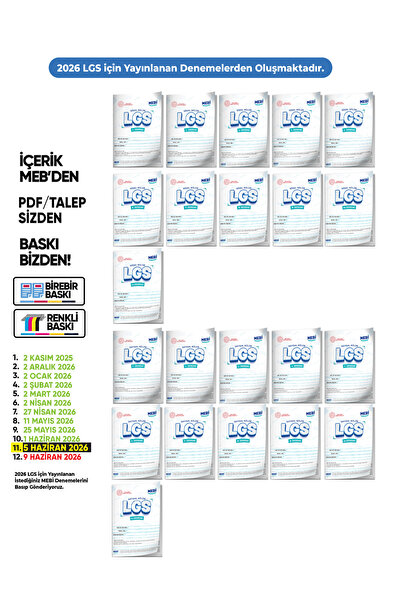 Karakutu Yayınları 2026 LGS 8.Sınıf MEBi ONLİNE 1.2.3.4.5.6.7.8.9.10.11. Dene...