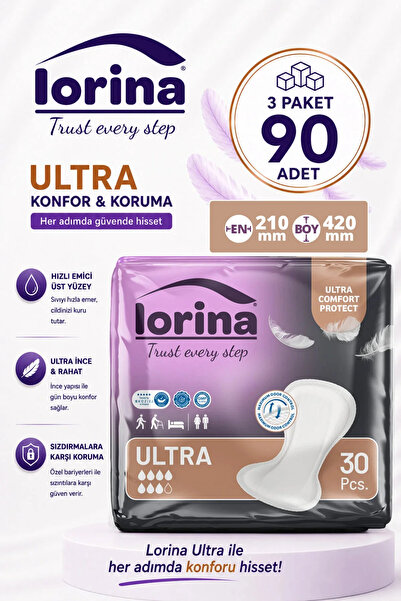LORİNA Ultra Mesane Pedi 7 damla 30’lu 3 Paket