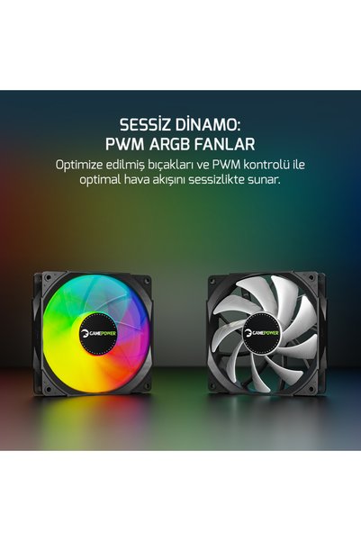 GamePower Skadi V2 120 Argb 120mm Liquid Processor Cooler Am5 and Lga1700 Compatible
