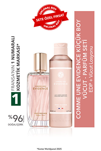 Yves Rocher Comme Une Evidence Küçük Boy Vücut - Parfüm Seti