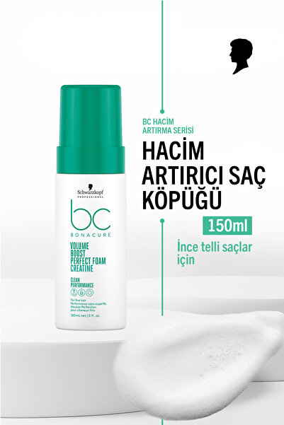 Bonacure Hacim Arttırıcı Bakım Köpüğü 150ml | İnce Telli Saçlar İçin 48 Saat ...