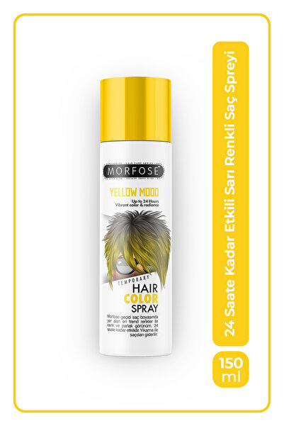 Morfose Mech 24 Saate Kadar Etkili Sarı Renkli Saç Spreyi Yellow Mood 150 ml