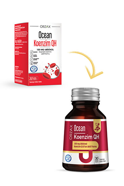 Ocean Orzax Koenzim QH 100mg 30 Kapsül