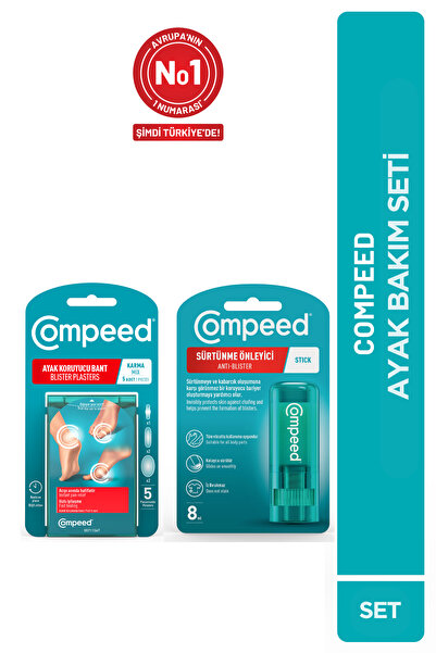 Sürtünme Önleyici Stick-Acıyı Hafifleten Hidrokolloid Ayak Koruma ve Yara Bandı Karma Set