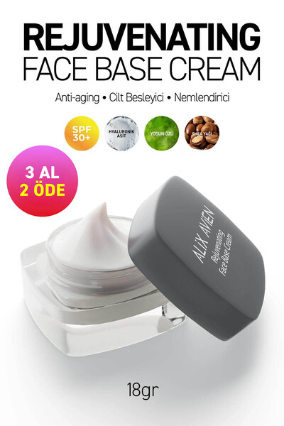 Alix Avien Rejuvenating Face Base Cream - Çok Amaçlı Gençleştirici Makyaj Baz...