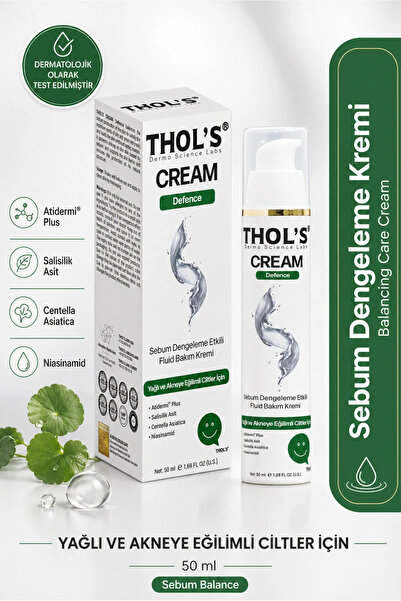 THOLS TB22 Yağlı ve Akneye Eğilimli Ciltler İçin Sebum Dengeleyici Su Bazlı N...