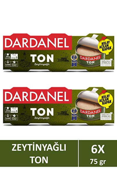 Dardanel Zeytinyağlı Ton Balığı 3x75 gr X 2 Adet