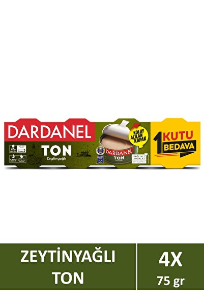 Dardanel Zeytinyağlı Ton Balığı 4x75 gr
