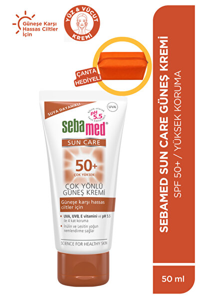 Sebamed Makyaj Çantası Hediyeli SPF50+ UVA UVB Filtresi - E Vitamini Yüksek K...