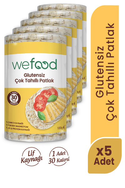 Wefood Çok Tahıllı Patlak 100 gr 5'li