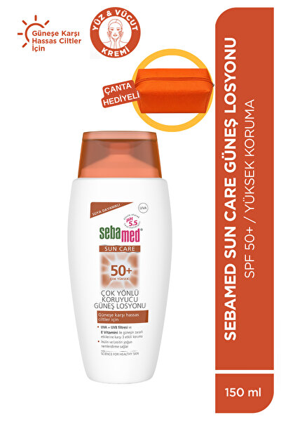 Sebamed SPF 50+ UVA UVB Filtresi E Vitamini Üçlü Yüksek Koruma Güneş Losyonu ...