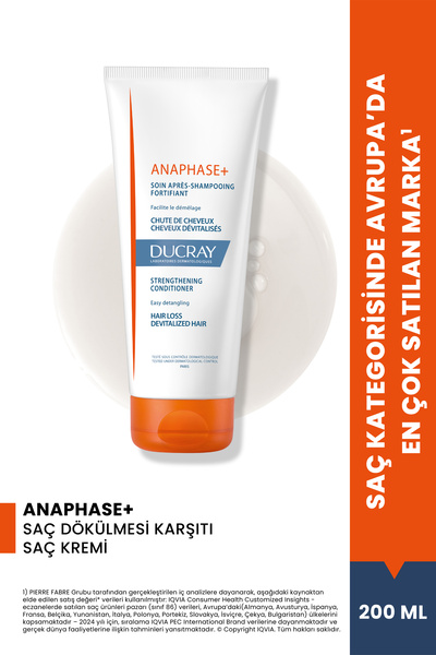 Ducray Anaphase Saç Dökülmesine Karşı Saç Kremi Yoğunlaştırıcı ve Güçlendiric...