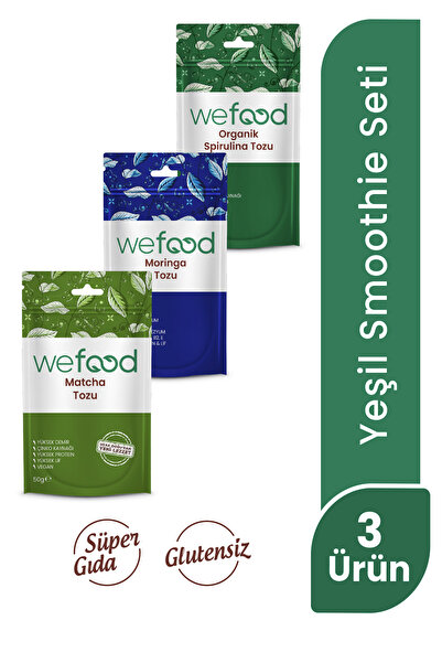 Wefood Yeşil Smoothie Seti 3'lü