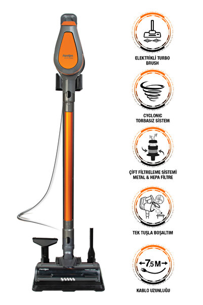 Fantom Pluto P 6000 Cyclone Dikey Elektrikli Süpürge Antrasit