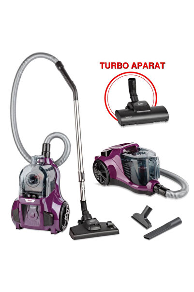 Fakir Ranger Comfort 890 W Toz Torbasız Turbo Başlıklı Süpürge HEPA 13 - Mor