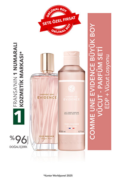 Yves Rocher Comme Une Evidence Büyük Boy Vücut - Parfüm Seti