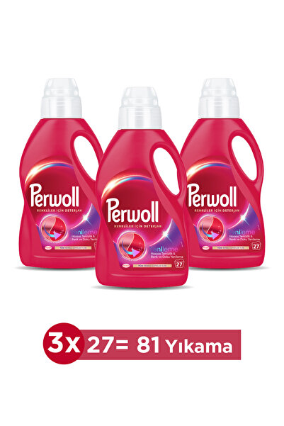 Perwoll Sıvı Deterjan Yenileme Renkliler 3x1.485ml – Renk Koruma İçin 81 Yıka...
