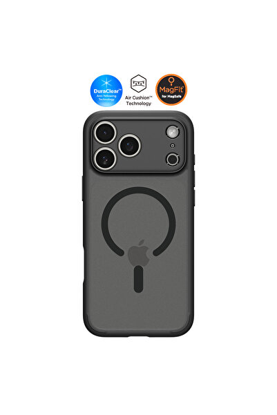 Spigen iPhone 17 Pro ince MagSafe Kılıf Ultra Hybrid MagFit Frost Black Mat K...