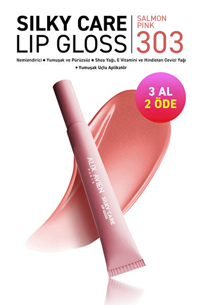 Dolgun Gürünüm ve Nemlendirici Etkili Dudak Parlatıcısı - Silky Care Lipgloss 303 Salmon Pink