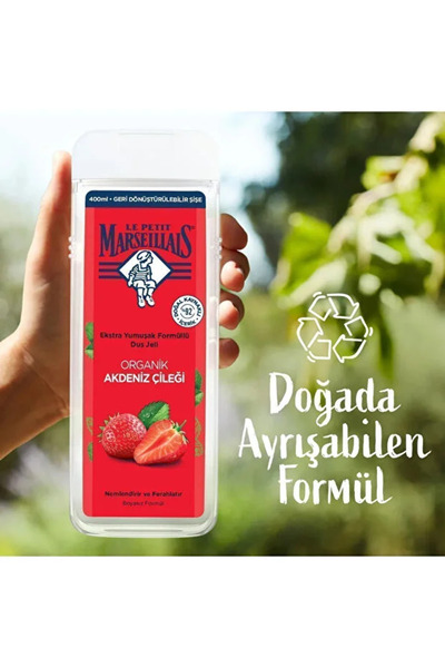 Le Petit Marseillais Akdeniz Çileği Duş Jeli 400 ml x4