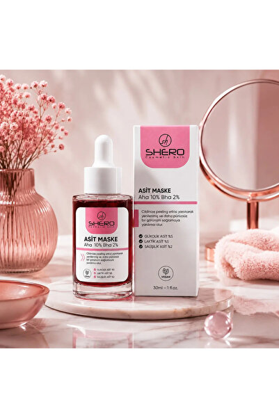Shero Cosmetic Asit Maskesi Botanik AHA BHA Canlandırıcı & Cilt Tonu Eşitleyi...