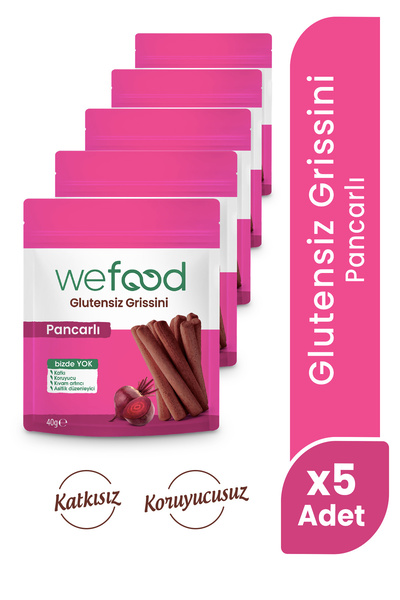 Wefood Glutensiz Grissini Pancarlı 40 g 5'li