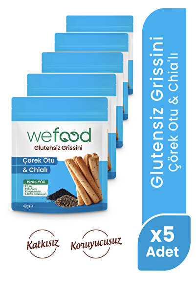 Wefood جرانج جريسيني خالي من الغلوتين والشيا 40 جم 5 عبوات