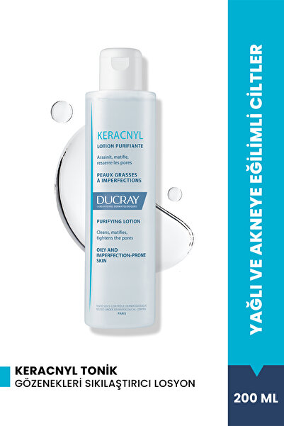 Ducray Tonic Keracnyl pentru ten gras și predispus la acnee 200 ml