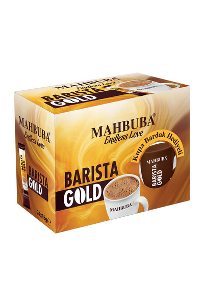 Mahbuba Barista Gold Kahve Kupa Bardak Hediyeli 24x18gr