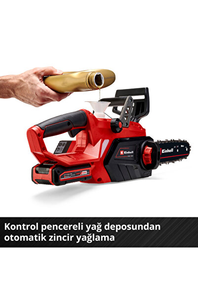 Einhell GE-LC 18 Li Kit (1x3,0 Ah), Akülü Ağaç Kesme - 4501760