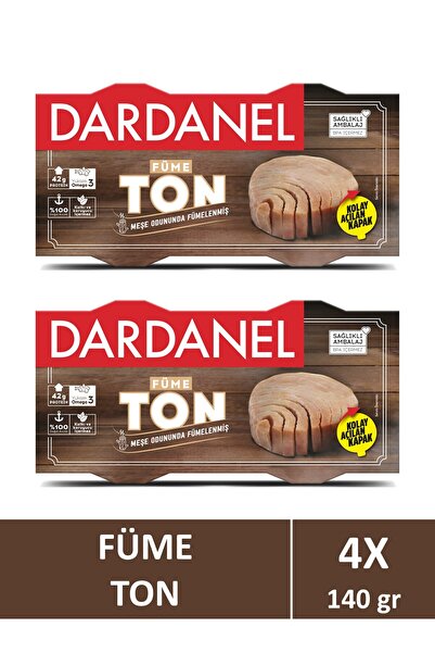 Dardanel Ayçiçek yağlı füme ton 4 X 140 gr
