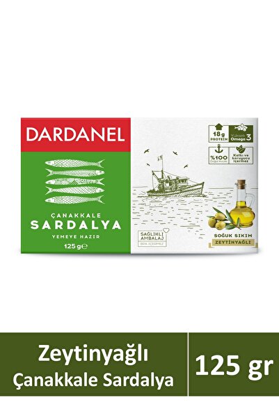 Dardanel Zeytinyağlı Çanakkale Sardalya 125 gr