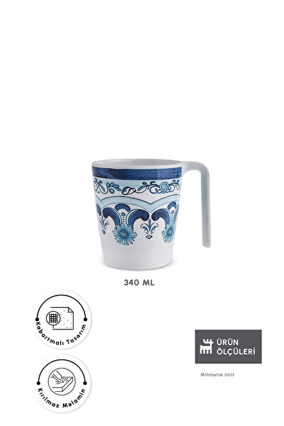 Karaca Blue Harmony Melamin Kupa 340 ml