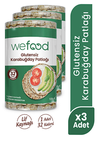 Wefood Glutensiz Karabuğday Patlağı 100 Gr 3'lü