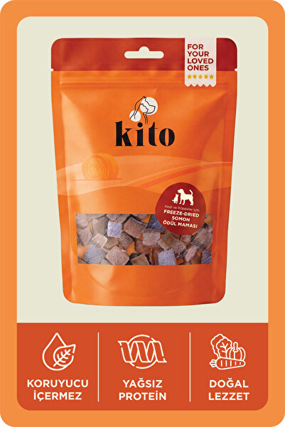 kito Freeze Dried Somon Ödül Maması Kedi Ve Köpekler Için (30 GR) (CAT &DOG T...