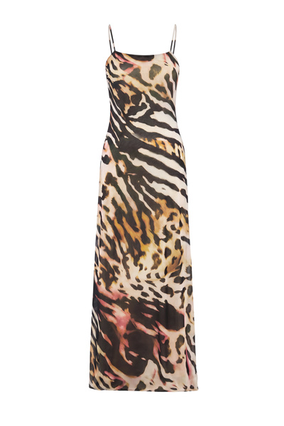 Trendyol Collection Rochie de seară și de absolvire maxi din tul țesut cu ani...